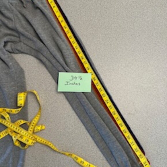 Aviator Nation Gray Joggers with Velvet Red and Gold Stripes - Picture 5 of 5